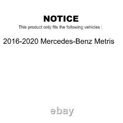Rotors De Frein À Disque Enduits Arrière Et Kit De Plaquettes En Céramique Pour Mercedes-benz Metris