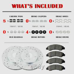 Rotors et plaquettes de frein avant et arrière pour Chevy Equinox Terrain Kits de disques de frein et plaquettes