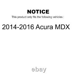 Routeurs De Frein À Fente De Perceuse Arrière Avant Semi-métalliques Pour 2014-2016 Acura MDX